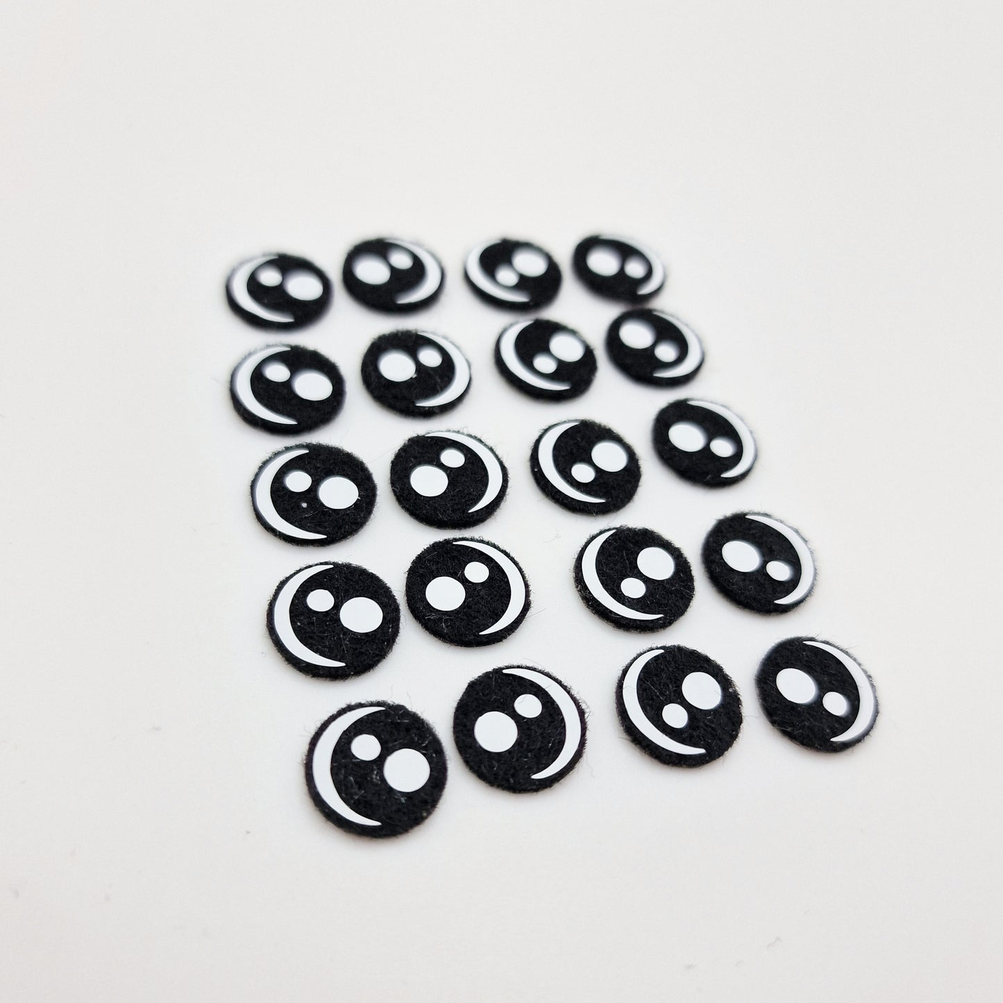 1" Kawaii Felt Eyes (5 pairs)