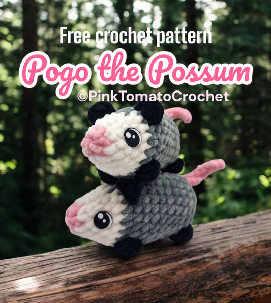 NO-SEW | Pogo the Possum - FREE CROCHET PATTERN