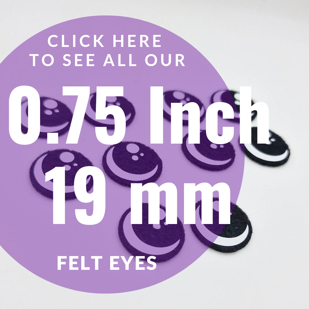 Felt Eyes 0.75 Inch/ 19 mm