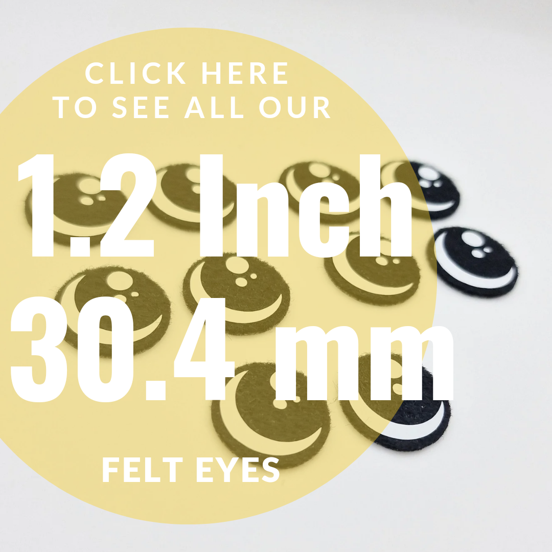 Felt Eyes 1.2 Inch/ 30.4 mm