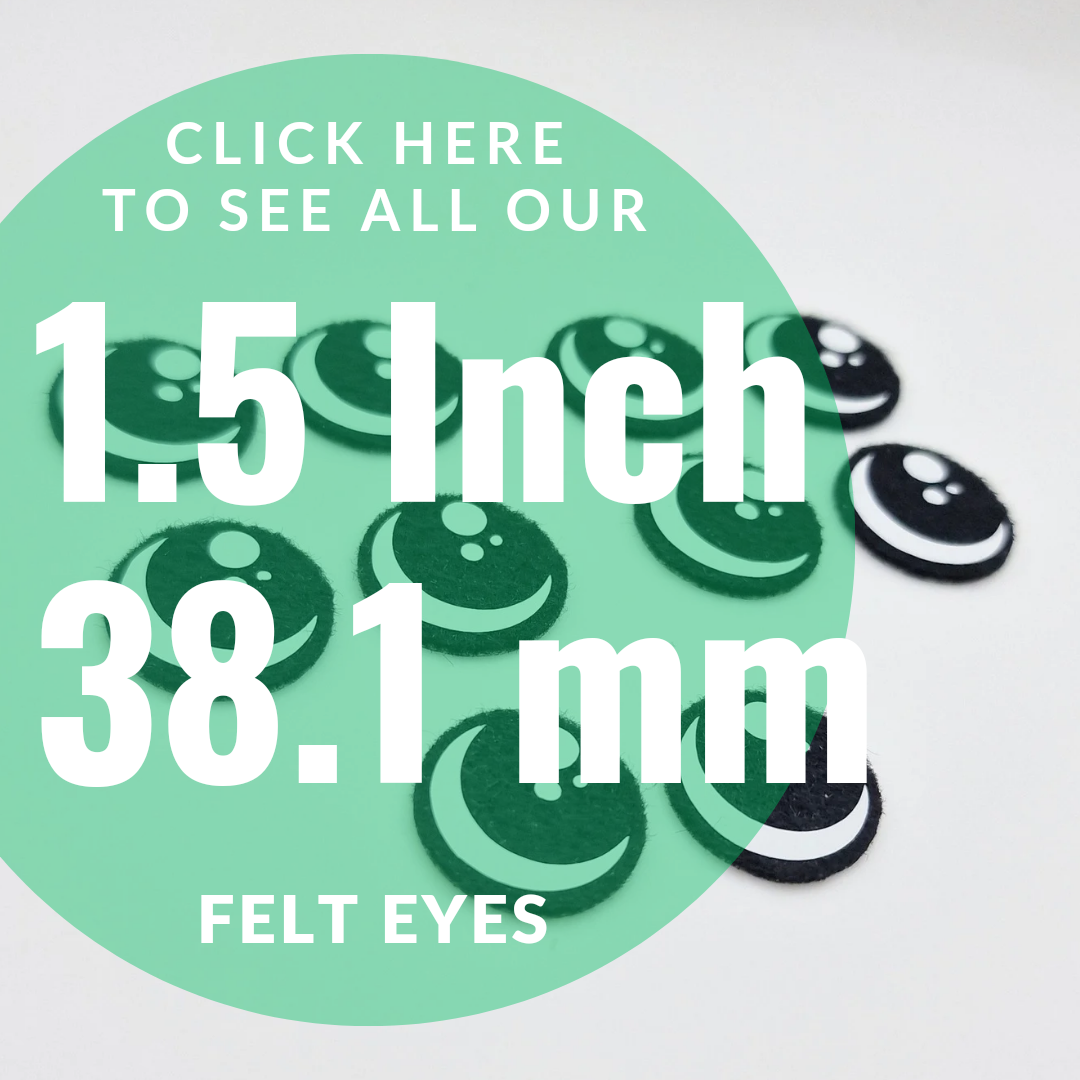 Felt Eyes 1.5 Inch/ 38.1 mm