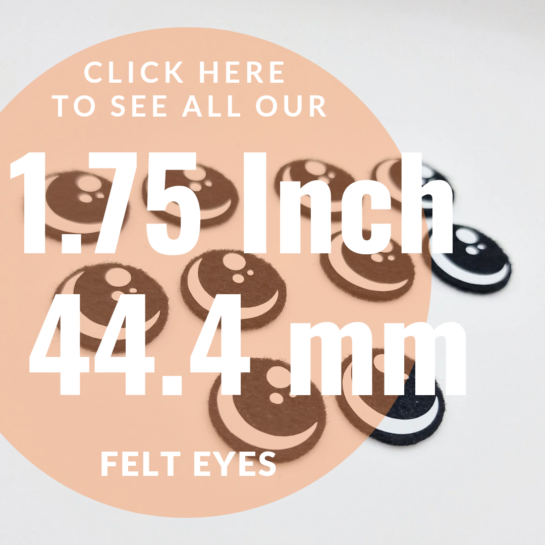 Felt Eyes 1.75 Inch/ 44.4 mm