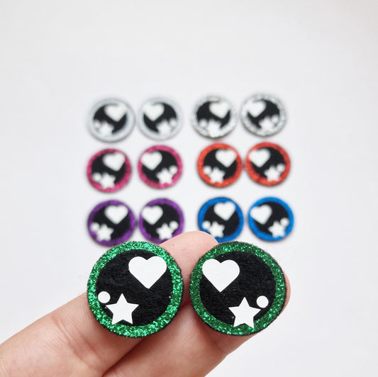 1" Kawaii Felt Eyes (7 pairs)