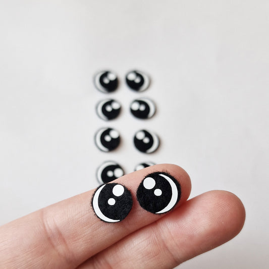 0.5" Kawaii Felt eyes (10 pairs)