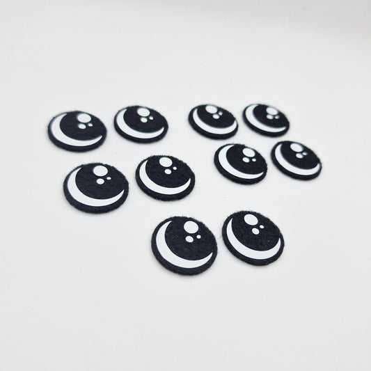 1" Kawaii Felt Eyes (5 pairs)