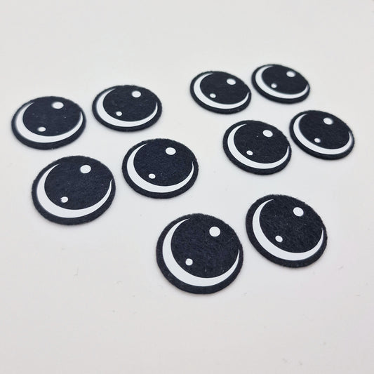 1" Kawaii Felt Eyes (5 pairs)