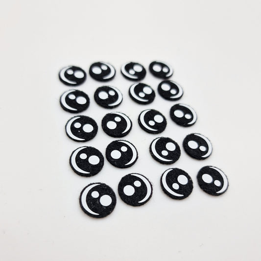 1" Kawaii Felt Eyes (5 pairs)