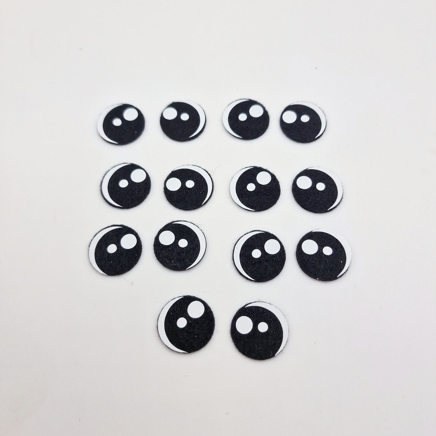 1" Kawaii Felt Eyes (5 pairs)