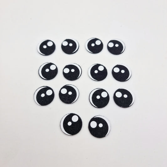 1.2" Kawaii Felt Eyes (5 pairs)