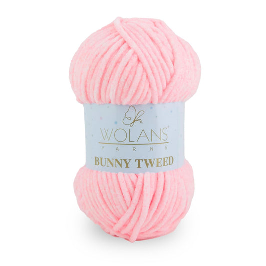 Pink/Pink (14003) - Wolans Yarn Bunny Tweed 100g