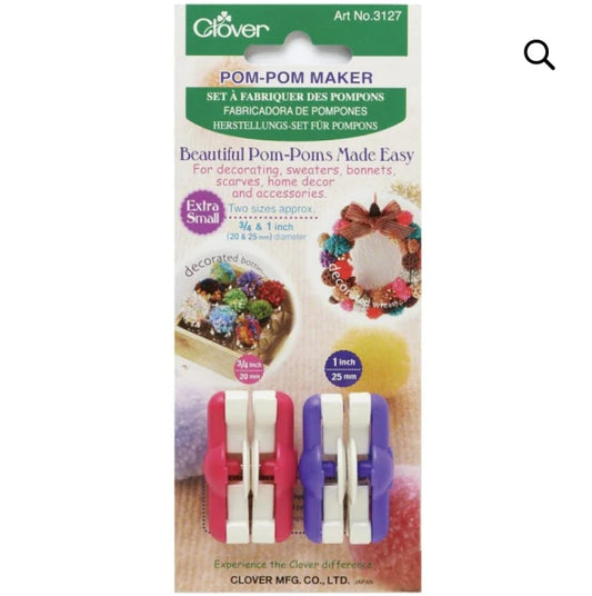 Clover Extra Small Pom Pom Maker 3/4″ & 1″
